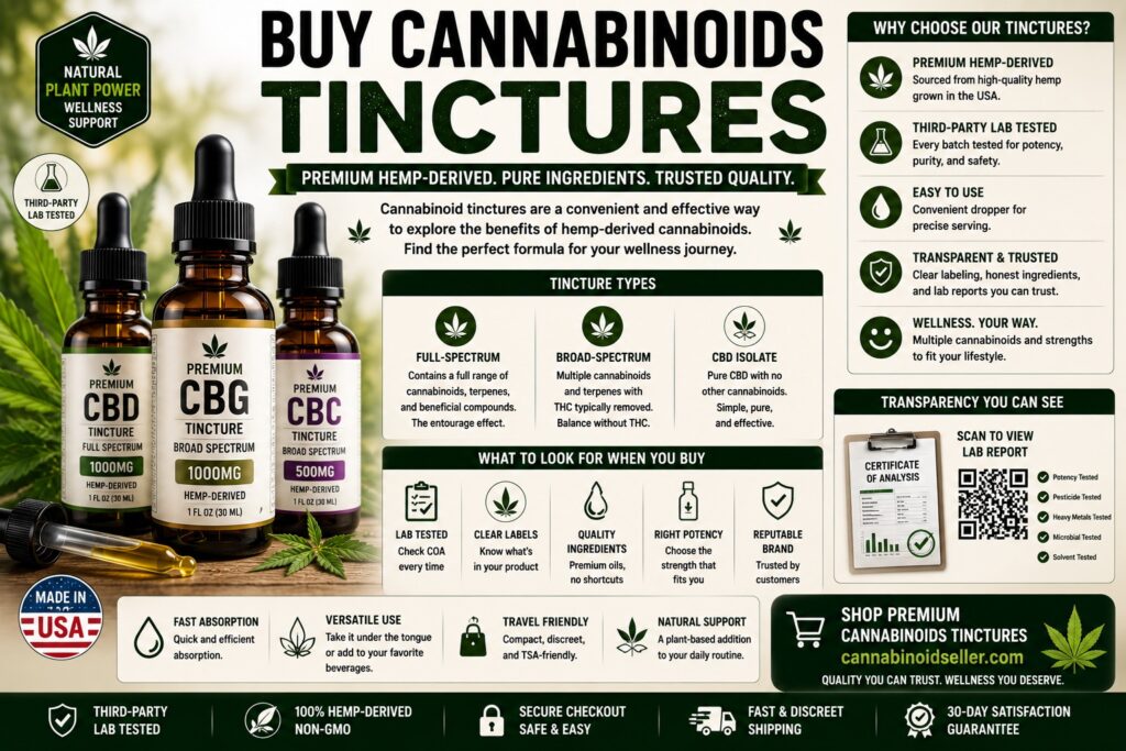 Buy Cannabinoids Tinctures